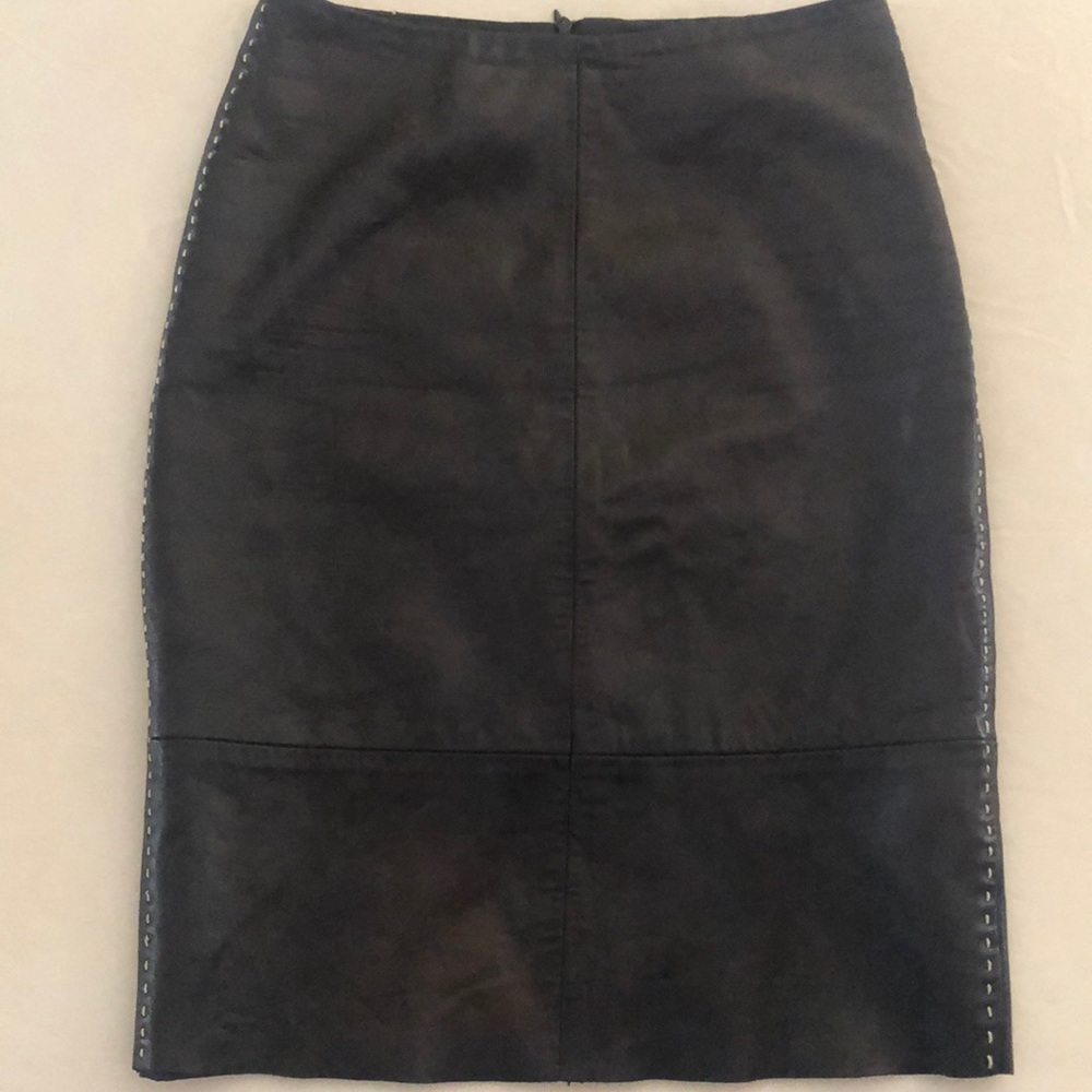 Banana Republic Black Leather skirt